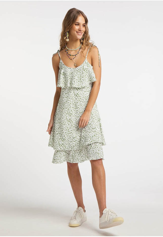 IZIA Damen Midi Kleid