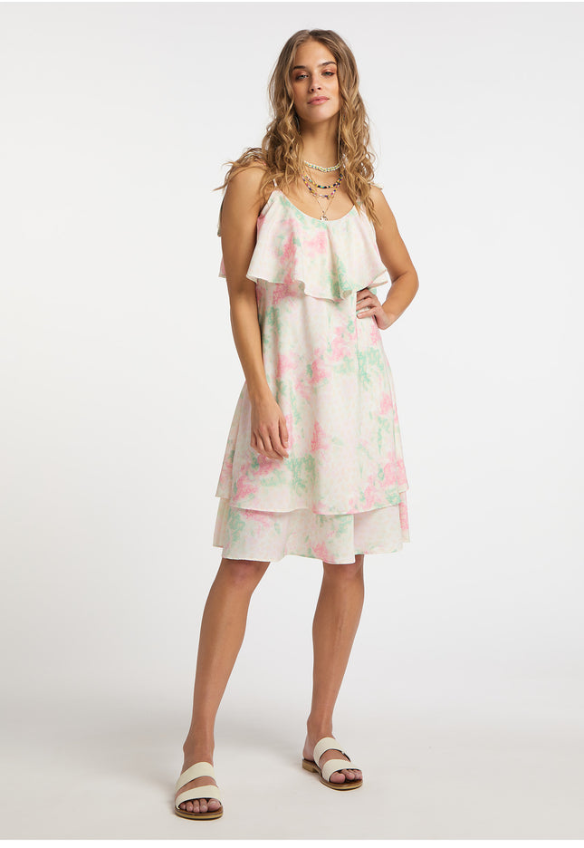 IZIA Damen Midi Kleid
