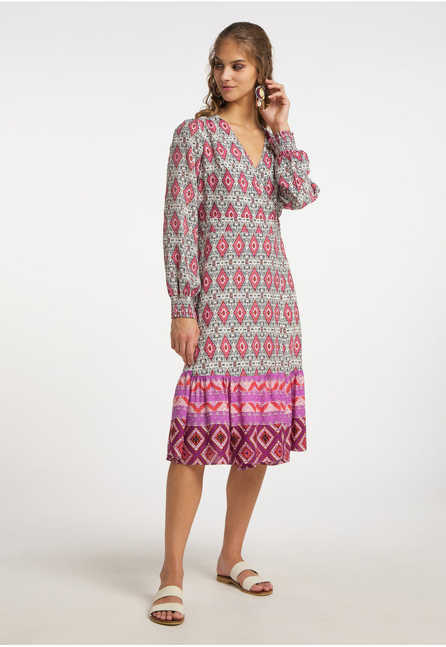 IZIA Damen WickelKleid