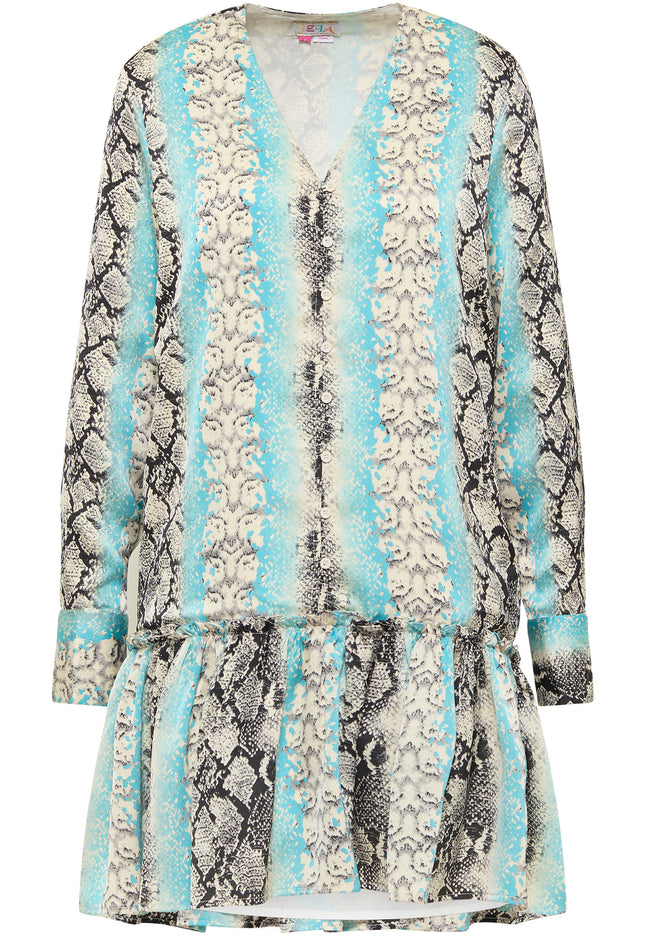 IZIA Damen Reptilienmuster Kleid