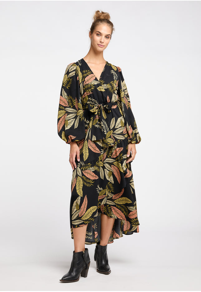 IZIA Damen Maxi Kleid