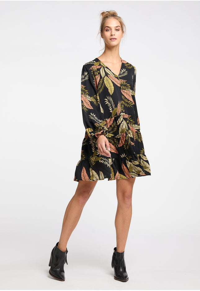 IZIA Damen Langarm Kleid