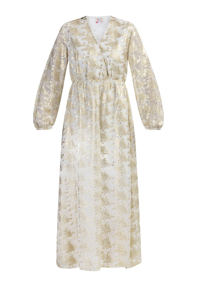 IZIA Damen Maxi Kleid mit Stickerei