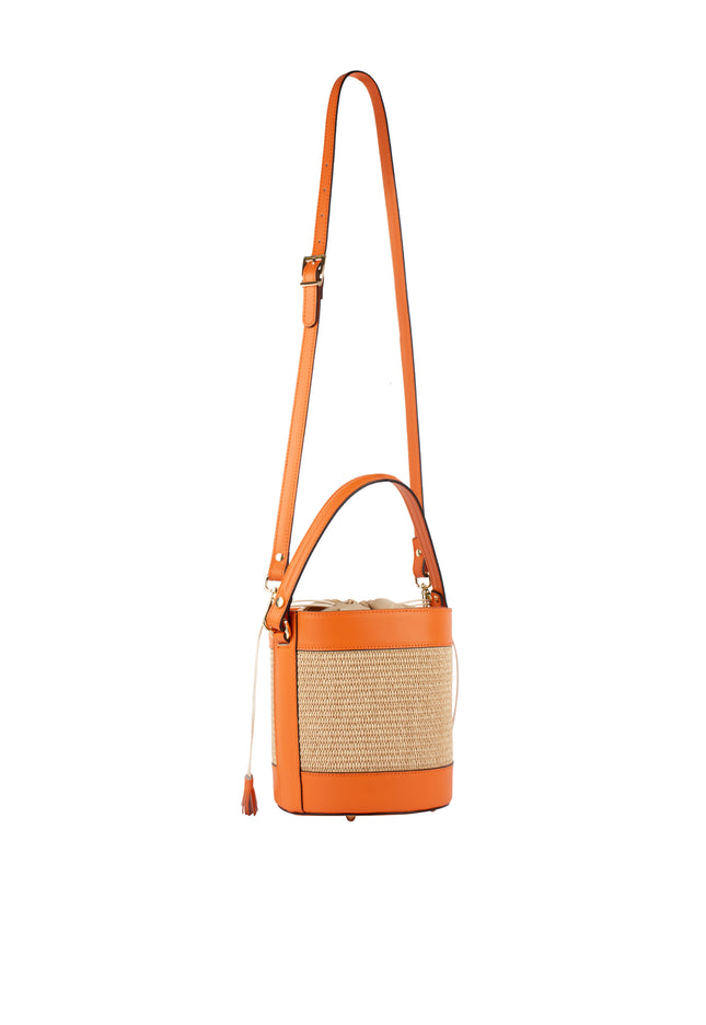 IZIA Damen Bucket Bag aus Raffia