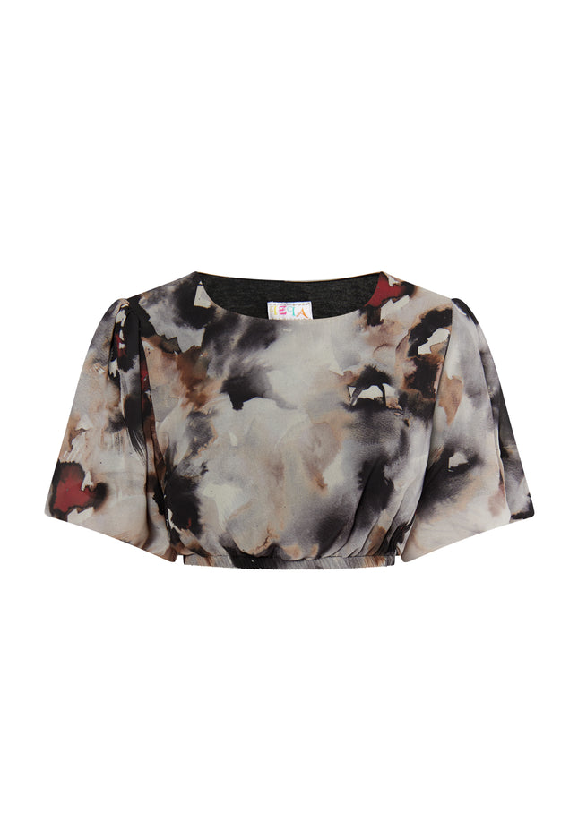 IZIA Damen Bluse mit einem Batikmuster