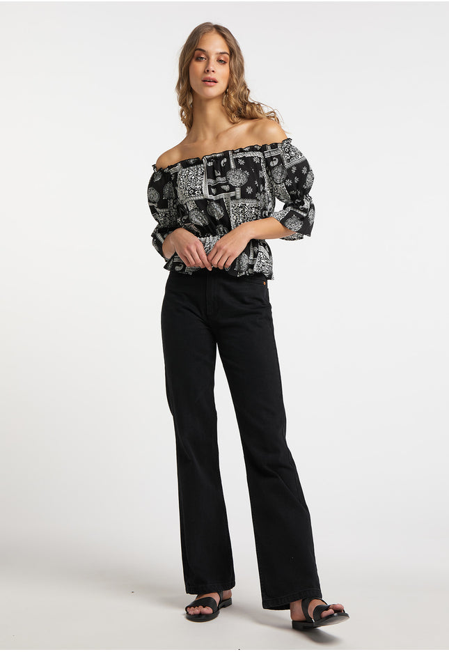 IZIA Women's Carmen Blouse