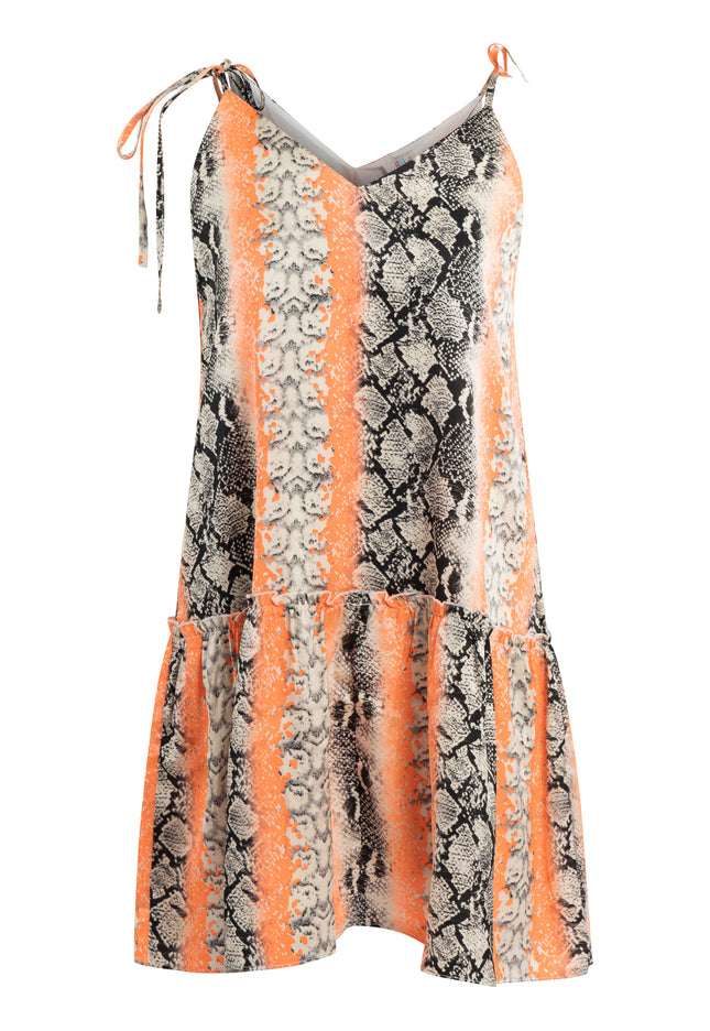 IZIA Women's Snake Print Mini Dress
