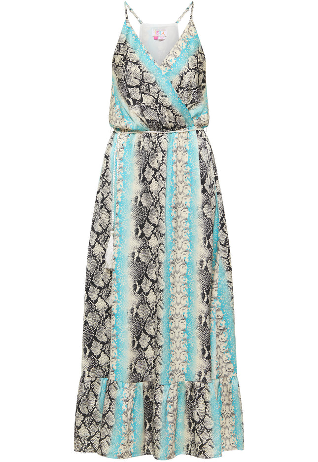 IZIA Women's Snake Print Maxi Dress