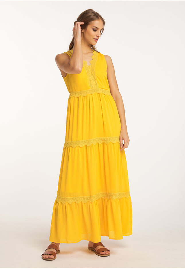 IZIA Damen Maxi Kleid