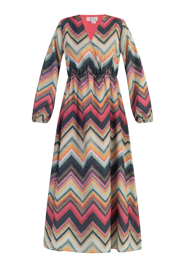 IZIA Women's Maxi Long Sleeve Dress