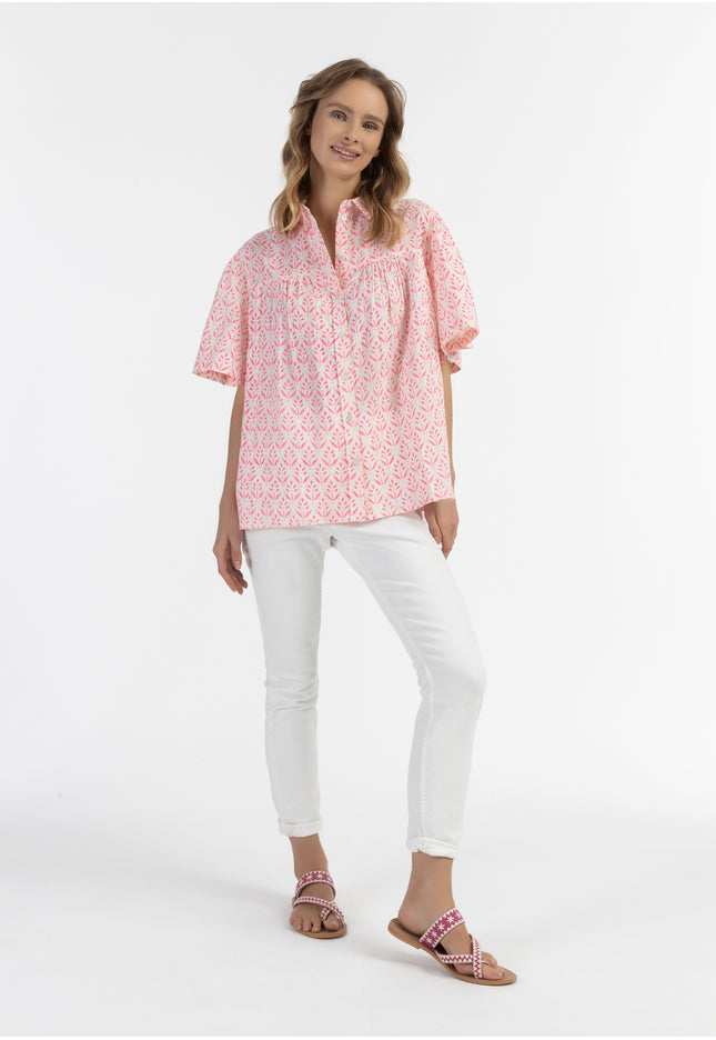 IZIA Women's Short Sleeve Blouse
