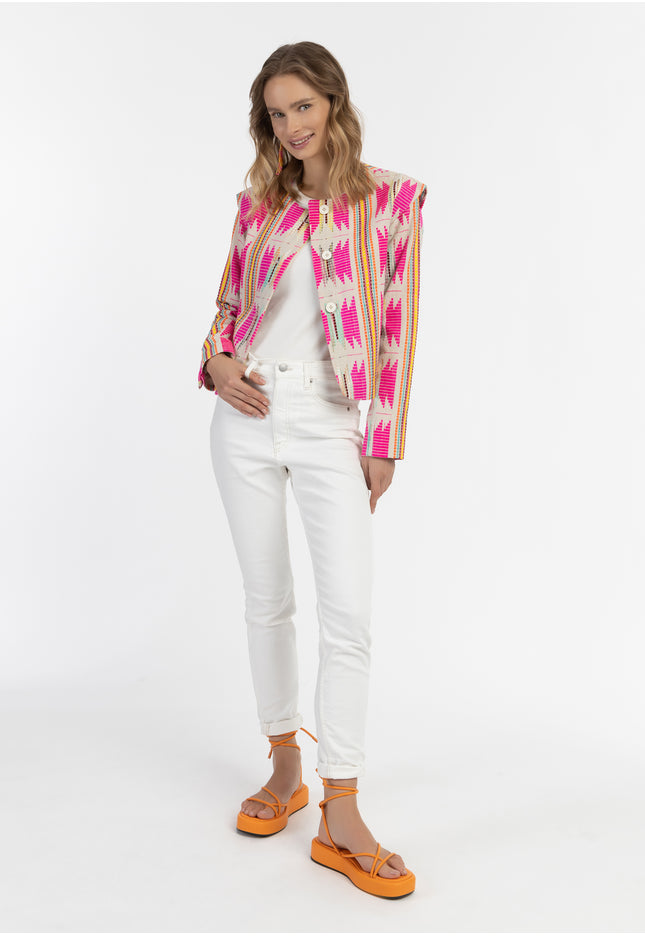 IZIA Women's Short Blazer Jacket
