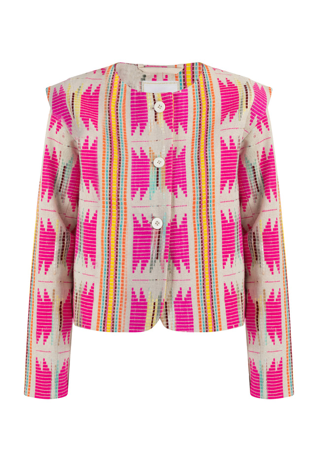 IZIA Women's Short Blazer Jacket