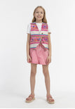 Multicolored Pink Ethnic Pattern