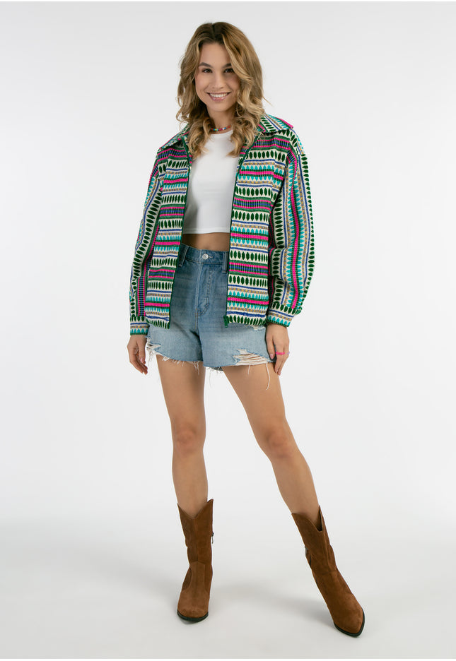 IZIA Women's Oversized Blouson