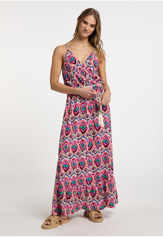 IZIA Women's Maxi Dress With All Over Print