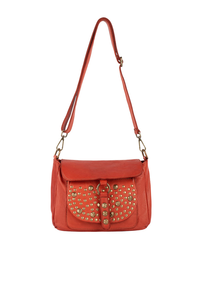 IZIA Women's Leather Bag With Rivets