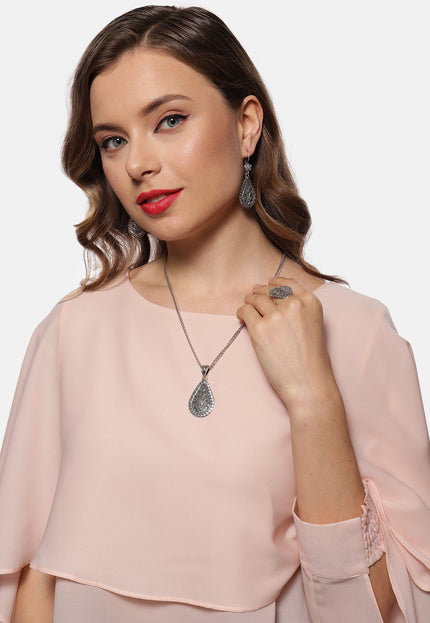 IZIA Women's Ohrringe Und Ring